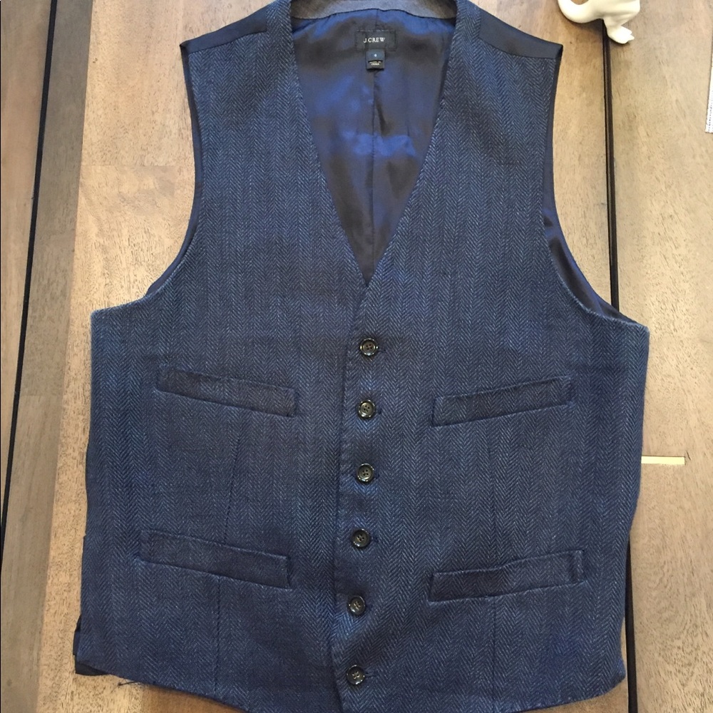 J. Crew Navy Suit Vest